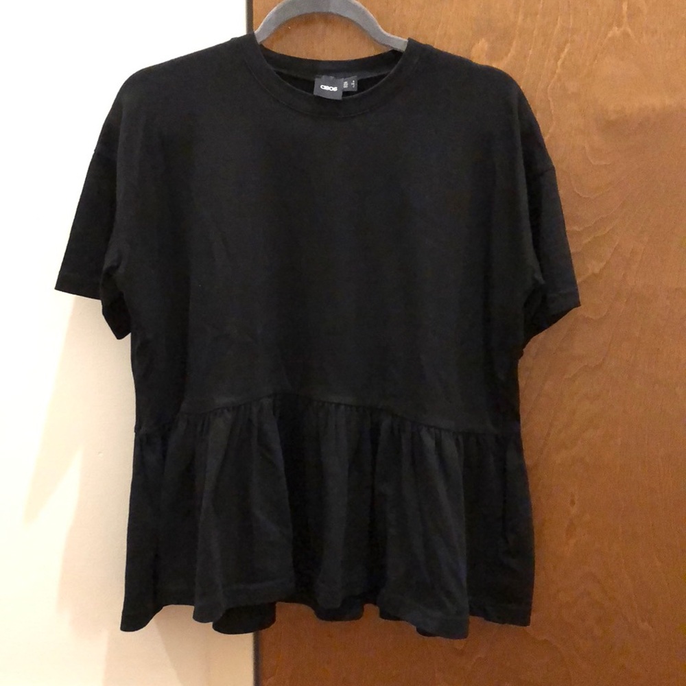 ASOS oversized peplum T-shirt size 2